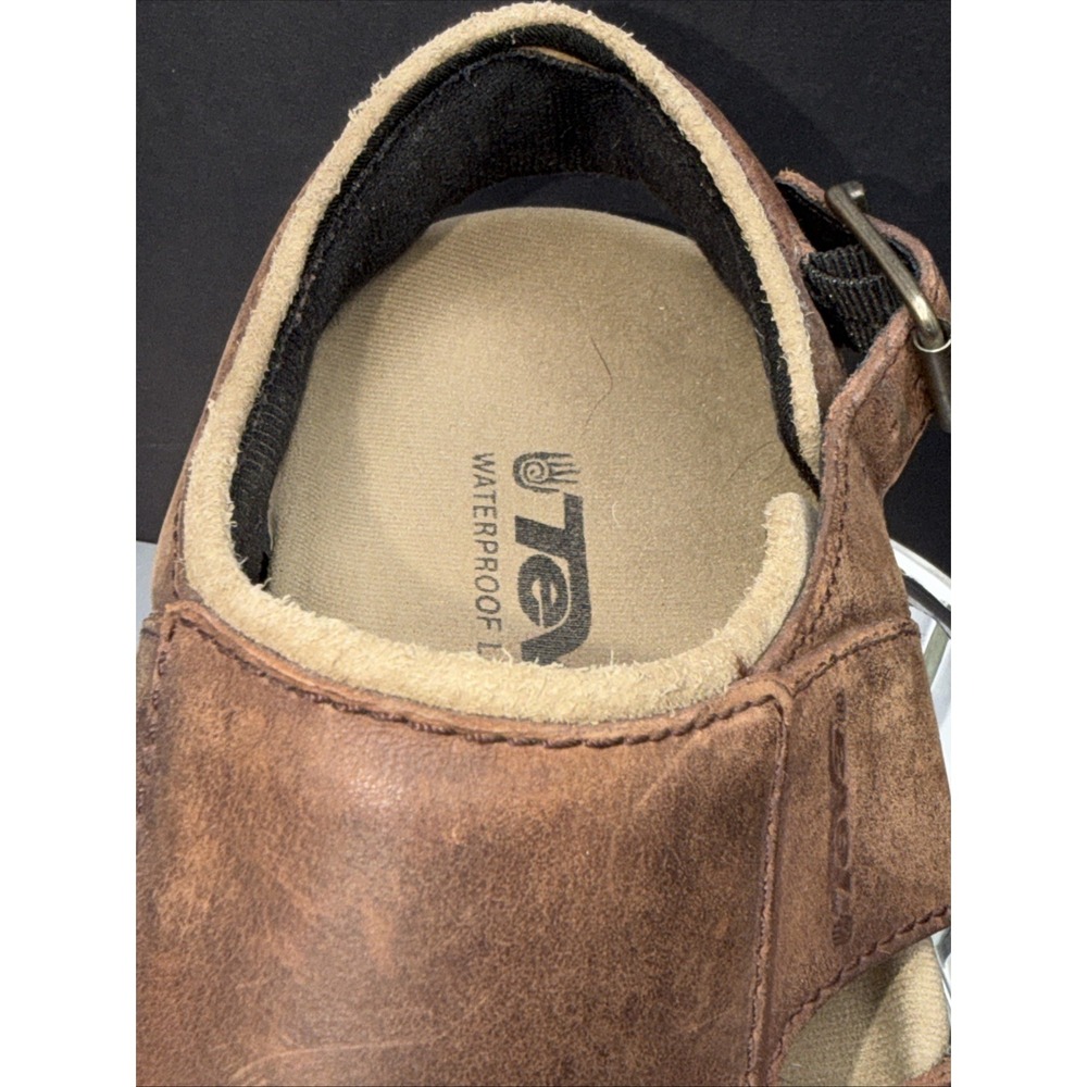 TEVA Mens Suede Sandal Fisherman BROWN US 7 F8004H Outdoor Wear UK 6 Back Buckle - Picture 12 of 13